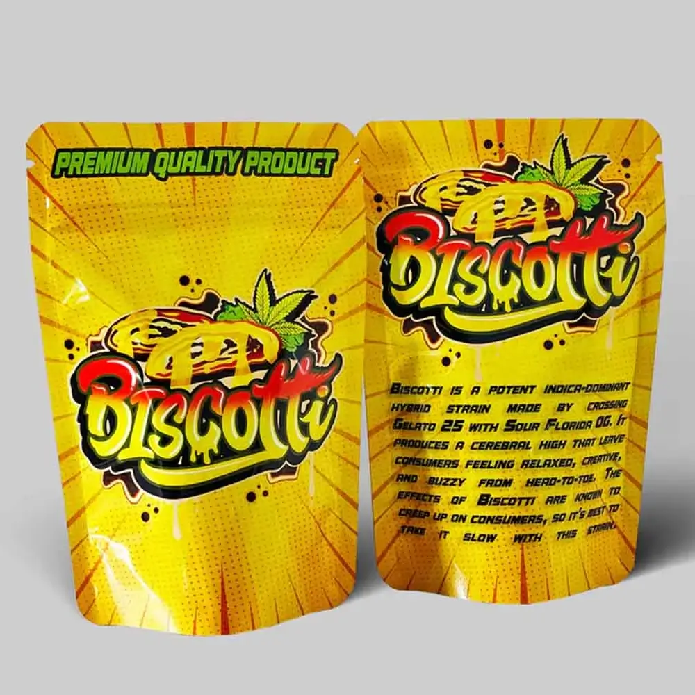 Custom Biscotti Mylar Bags 2