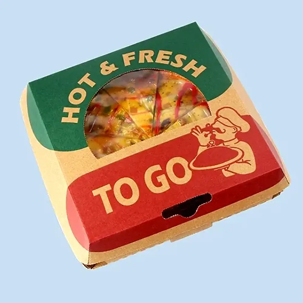 Custom F-flute Pizza Window Boxes2 (1)